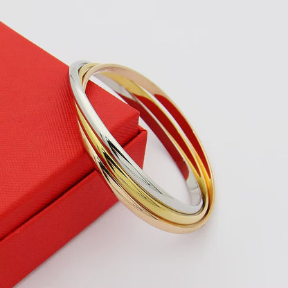 [Kincade Jewelrys]Classic three-ring three-color bracelet