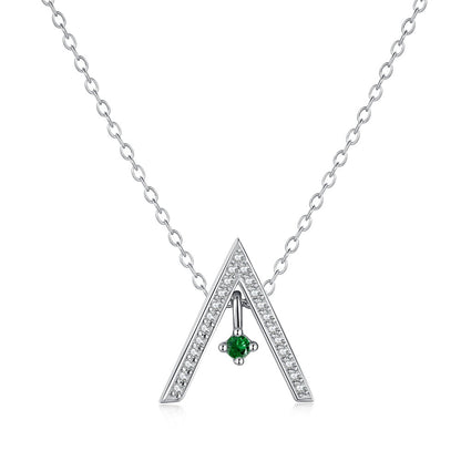 [Kincade Jewelrys]Sparkling "A" Shape Necklace