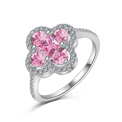 [Kincade Jewelrys]Luxurious Eternity Flower Shape Banquet Ring
