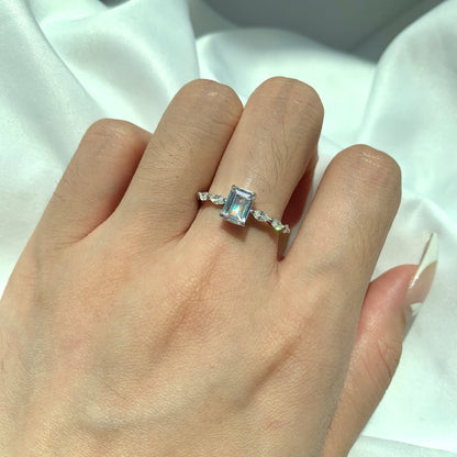 [Kincade Jewelrys]1.0 Carat Dainty Resplendent Radiant Cut Daily Ring