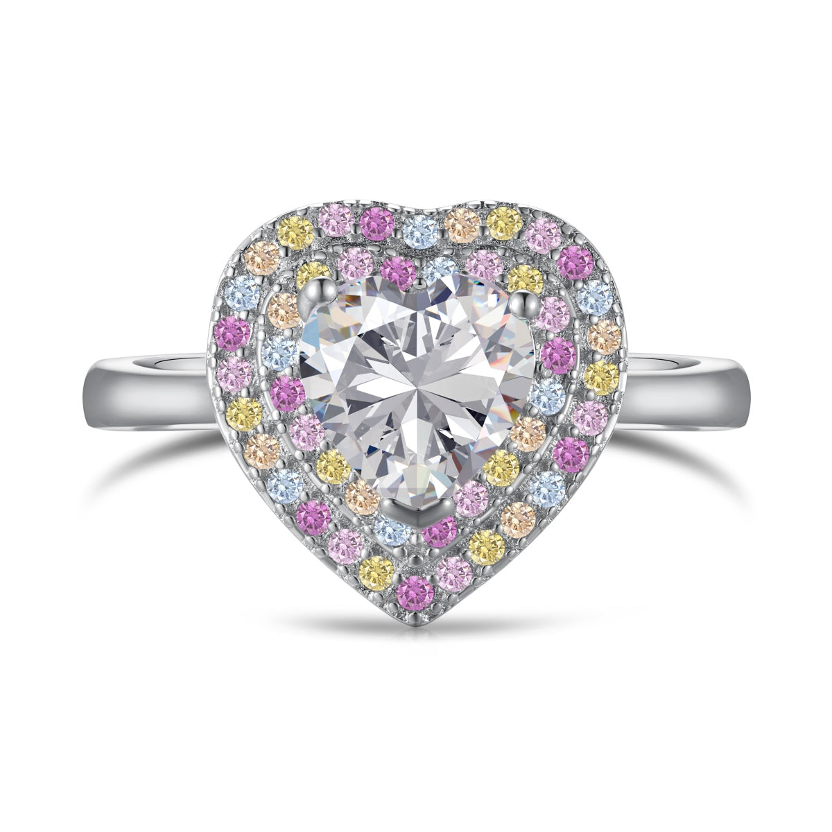 [Kincade Jewelrys]Delicate Ebullient Heart Shape Wedding Ring