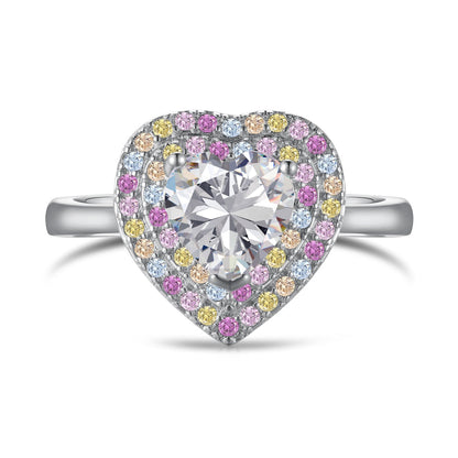 [Kincade Jewelrys]Delicate Ebullient Heart Shape Wedding Ring