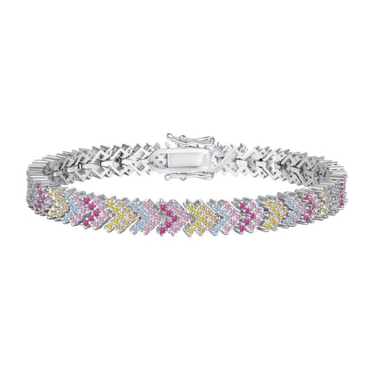 [Kincade Jewelrys]Ornate Sparkling Round Cut Party Bracelet