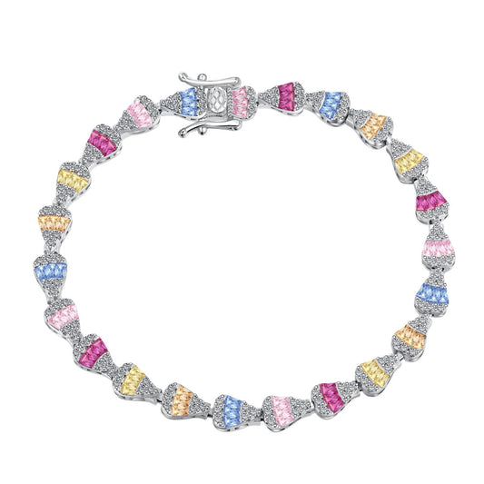 [Kincade Jewelrys]Radiant Water Drop Shape Daily Bracelet