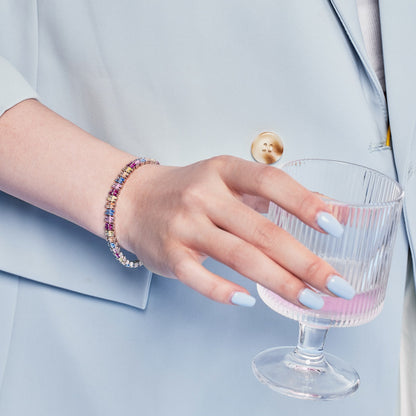 [Kincade Jewelrys]Sparkling Exquisite Multi Cut Party Bracelet