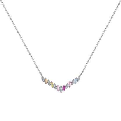 [Kincade Jewelrys]Dazzling Rainbow Necklace