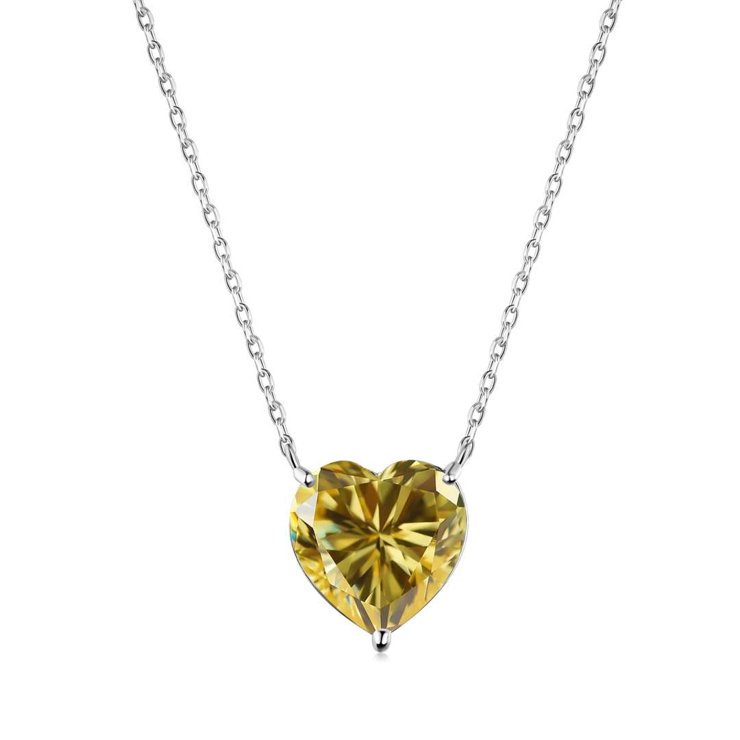 [Kincade Jewelrys]6.0 carat Radiant Heart Shape Necklace