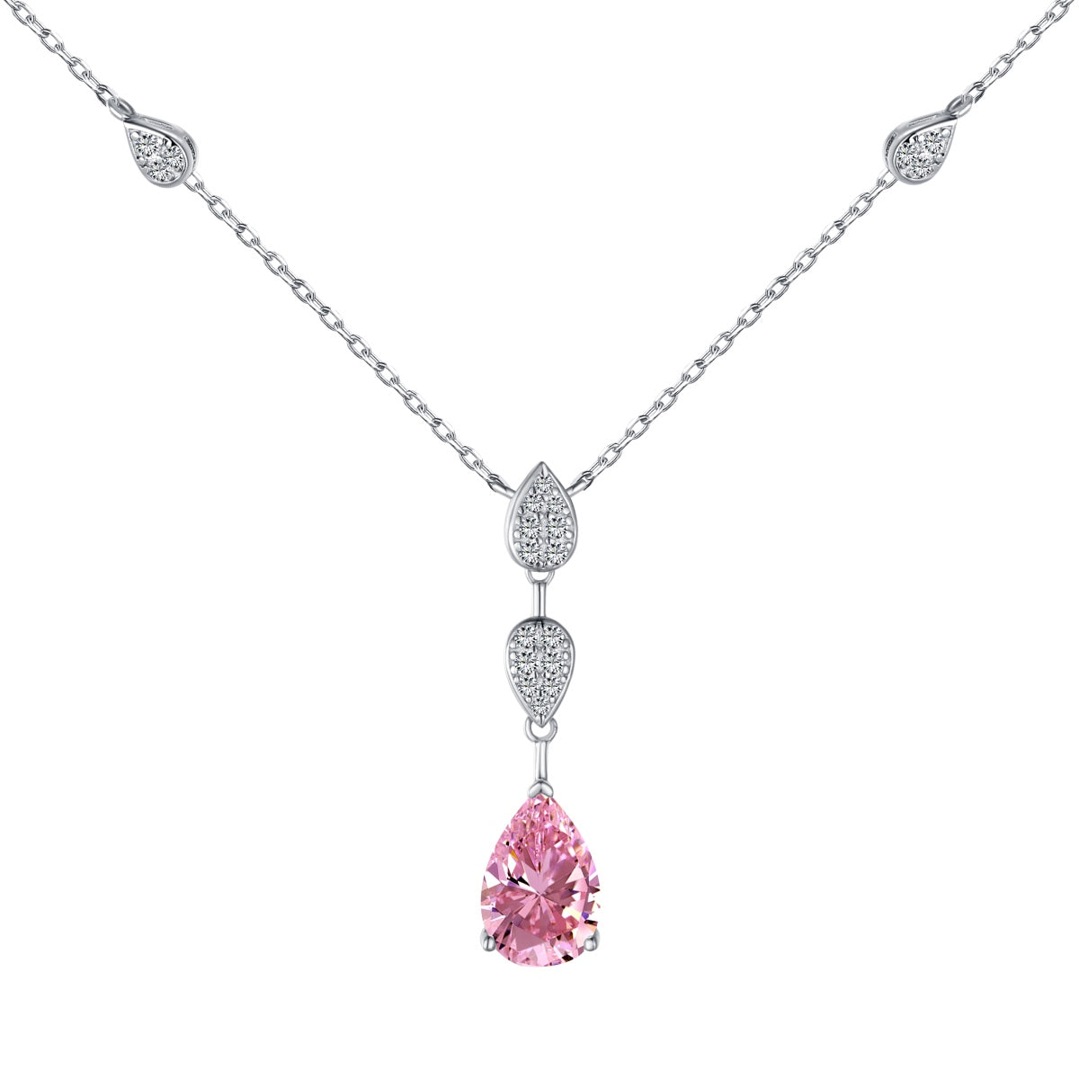 [Kincade Jewelrys]Dazzling Pear Cut Necklace