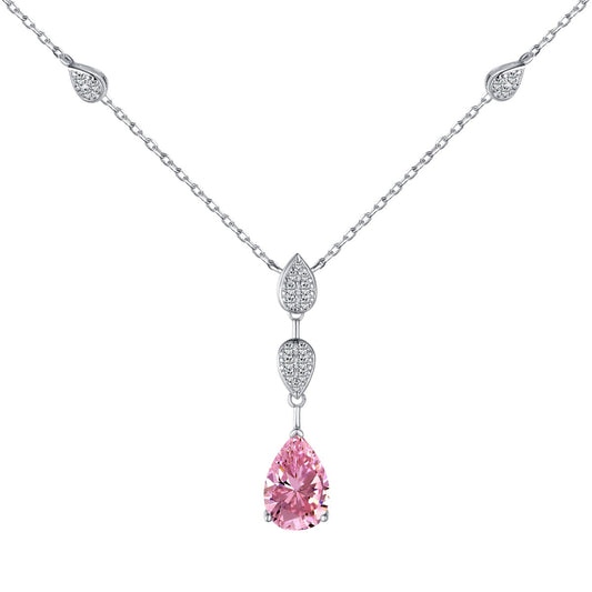 [Kincade Jewelrys]Dazzling Pear Cut Necklace