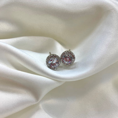 [Kincade Jewelrys]Classic Princess Round Shape Earrings