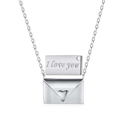 [Kincade Jewelrys]Envelope Heart Shape Mother's Day Necklace