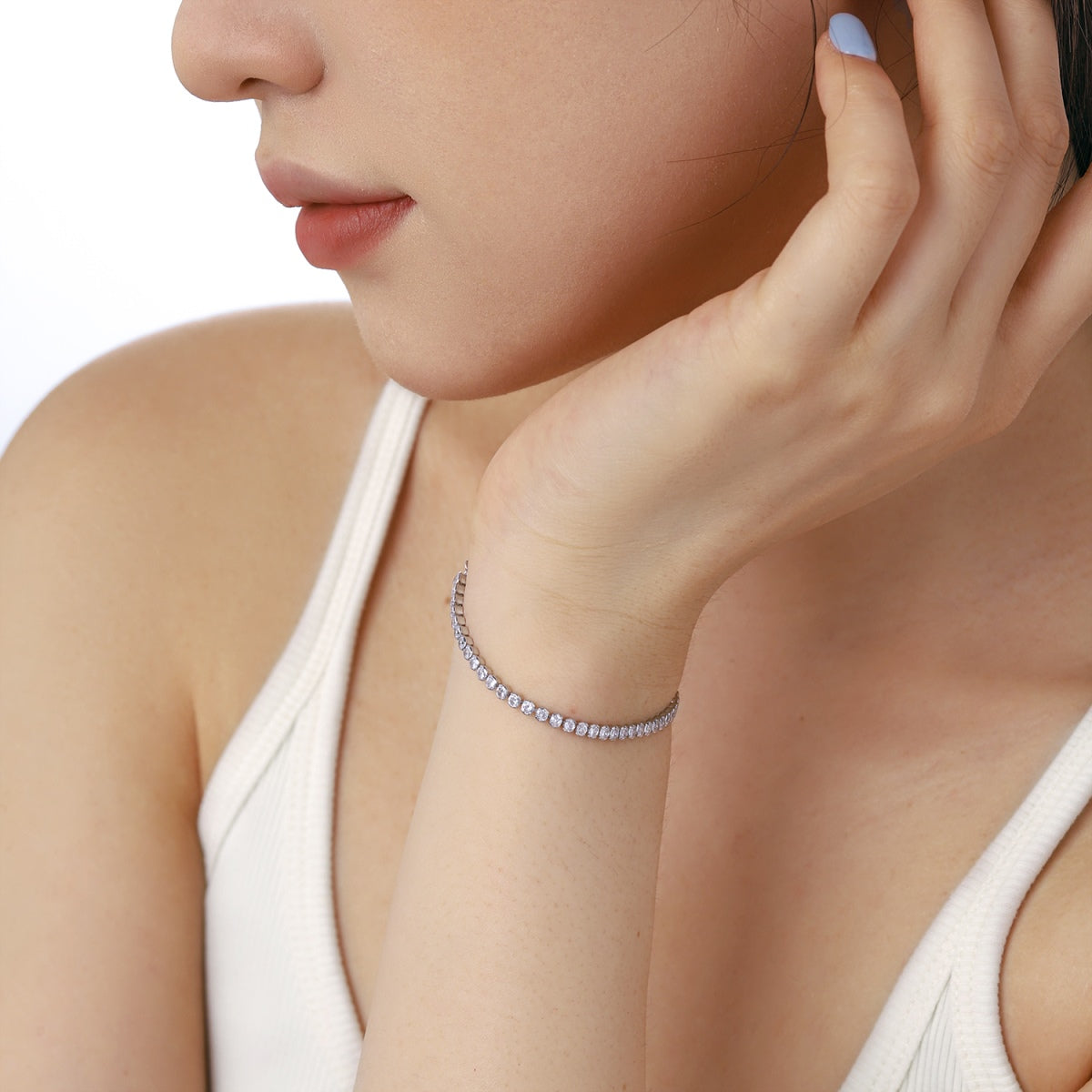 [Kincade Jewelrys]Dazzling Sparkling Round Cut Daily Bracelet