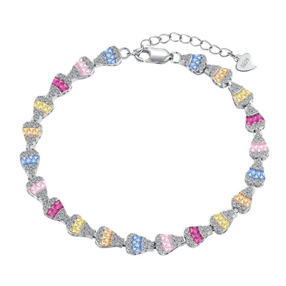 [Kincade Jewelrys]Radiant Water Drop Shape Daily Bracelet