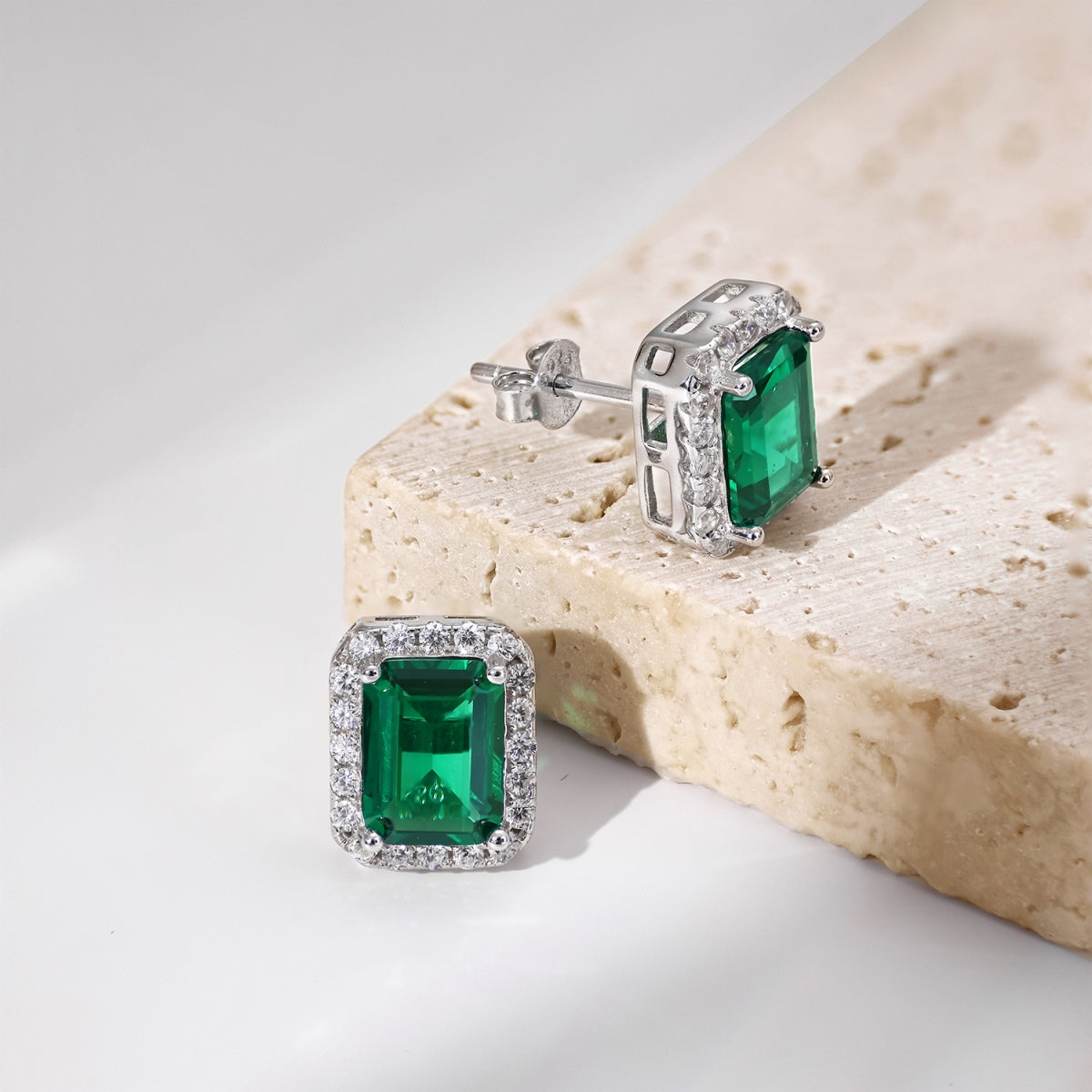 [Kincade Jewelrys]Luxurious Dainty Emerald Cut Banquet Earrings