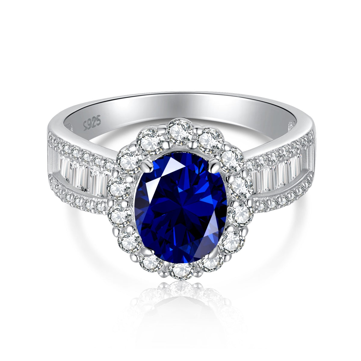 [Kincade Jewelrys]1.5 Carat Dazzling Charming Oval Cut Banquet Ring