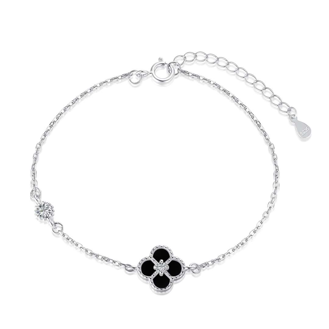 [Kincade Jewelrys]Delicate Four Leaf Clover Bracelet