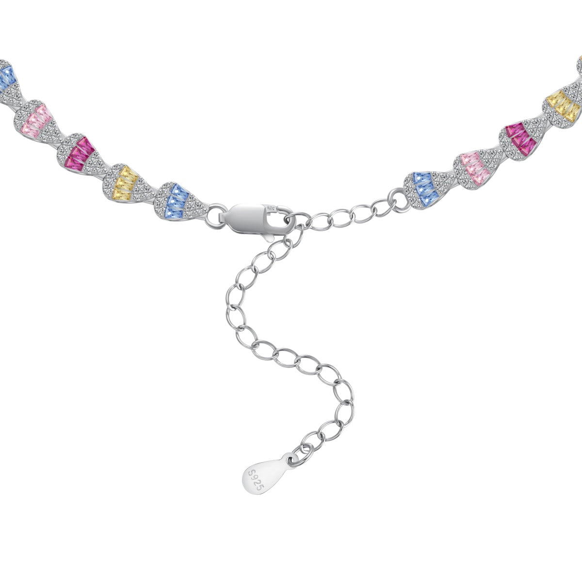 [Kincade Jewelrys]Radiant Colorful Rainbow Necklace