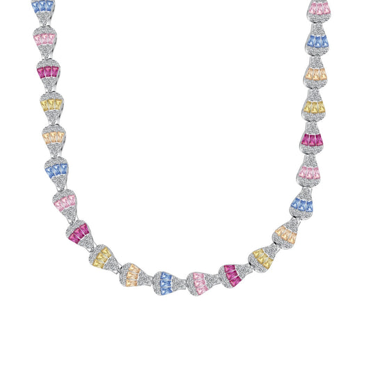 [Kincade Jewelrys]Radiant Colorful Rainbow Necklace