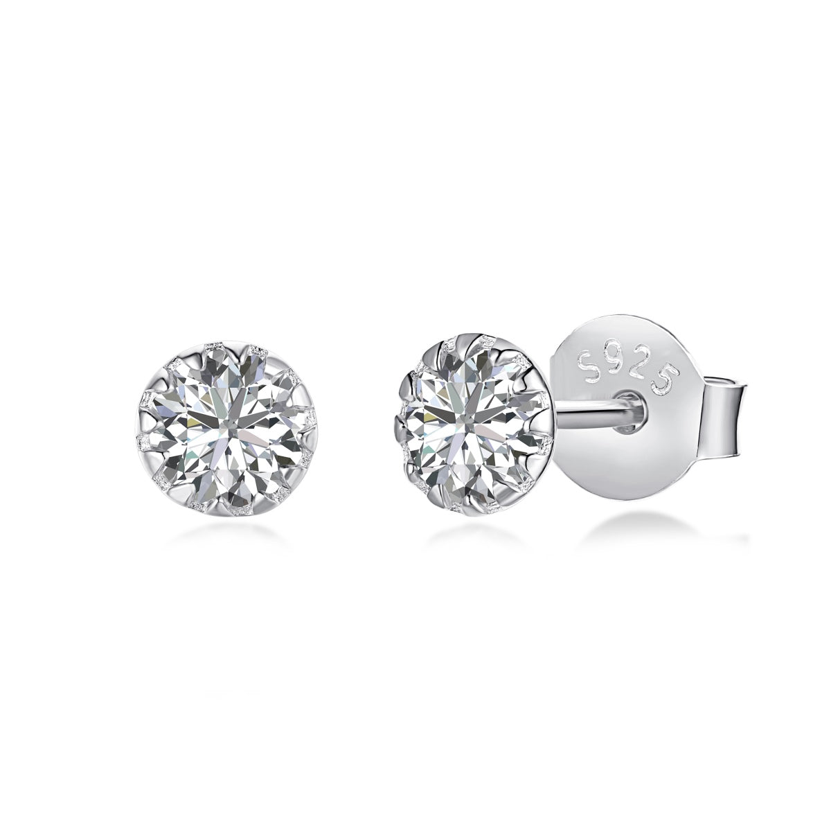 [Kincade Jewelrys]Sparkling Colorful Round Shape Earrings