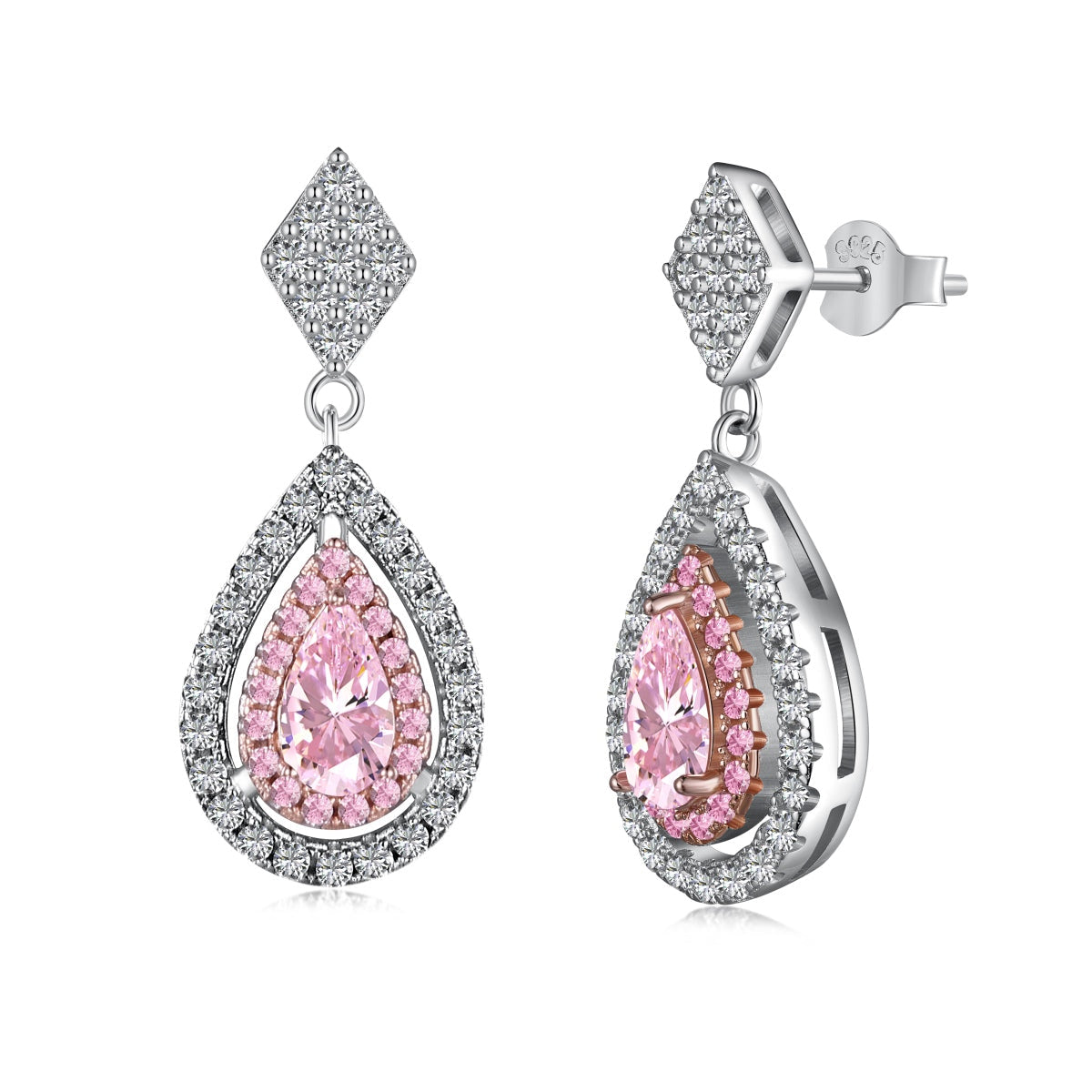 [Kincade Jewelrys]Ornate Delicate Water Drop Shape Banquet Earrings