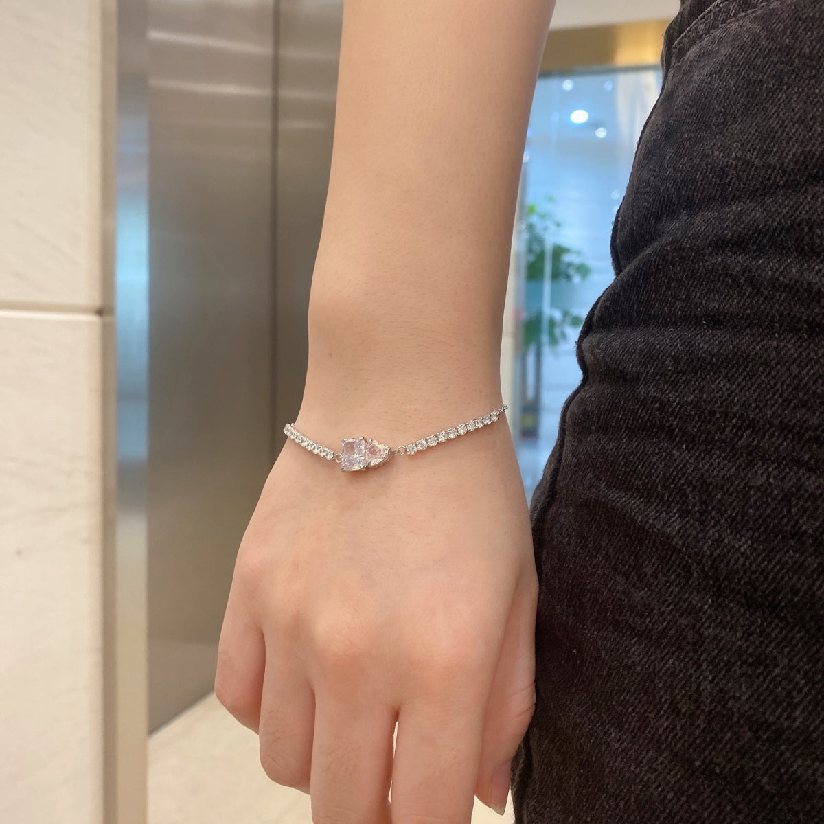 [Kincade Jewelrys]Dazzling Unique Multi Shape Lover Bracelet