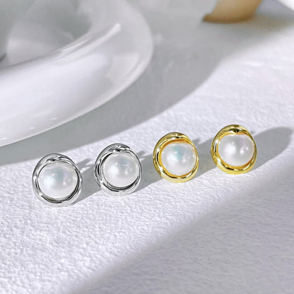 [Kincade Jewelrys]Dainty Bread Pearl Earrings