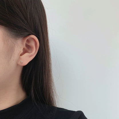 [Kincade Jewelrys]Sparkling Colorful Round Shape Earrings