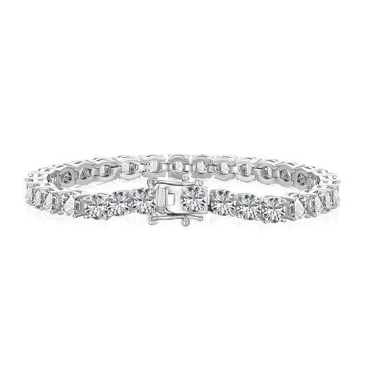 [Kincade Jewelrys]Ornate Sparkling Round Cut Wedding Bracelet