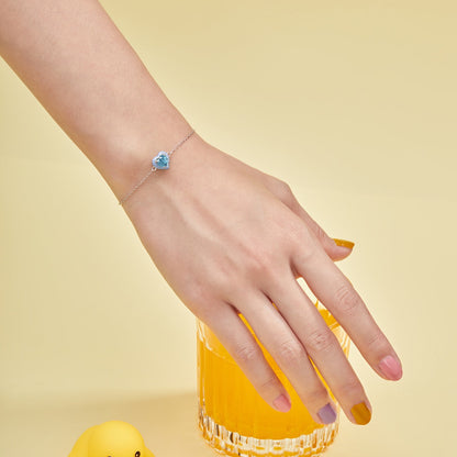 [Kincade Jewelrys]Sparkling Romantic Heart Shape Lover Bracelet