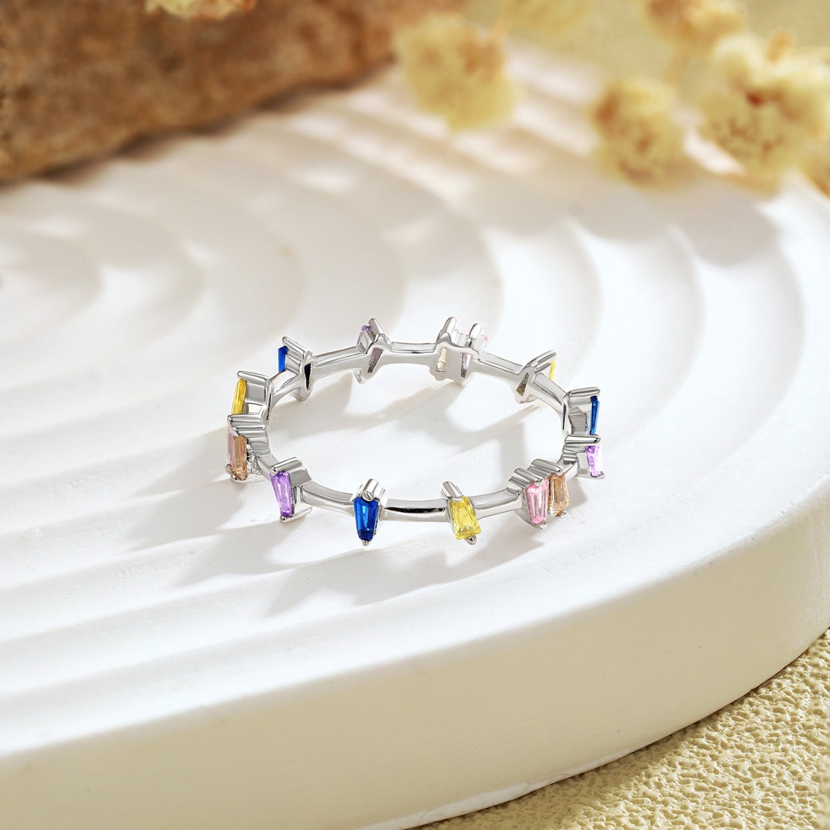 [Kincade Jewelrys]Unique Trapezoid Cut Daily Ring