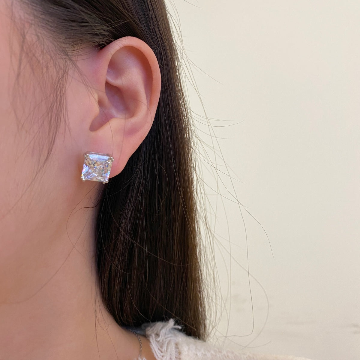 [Kincade Jewelrys]Delicate Square Shape Earrings
