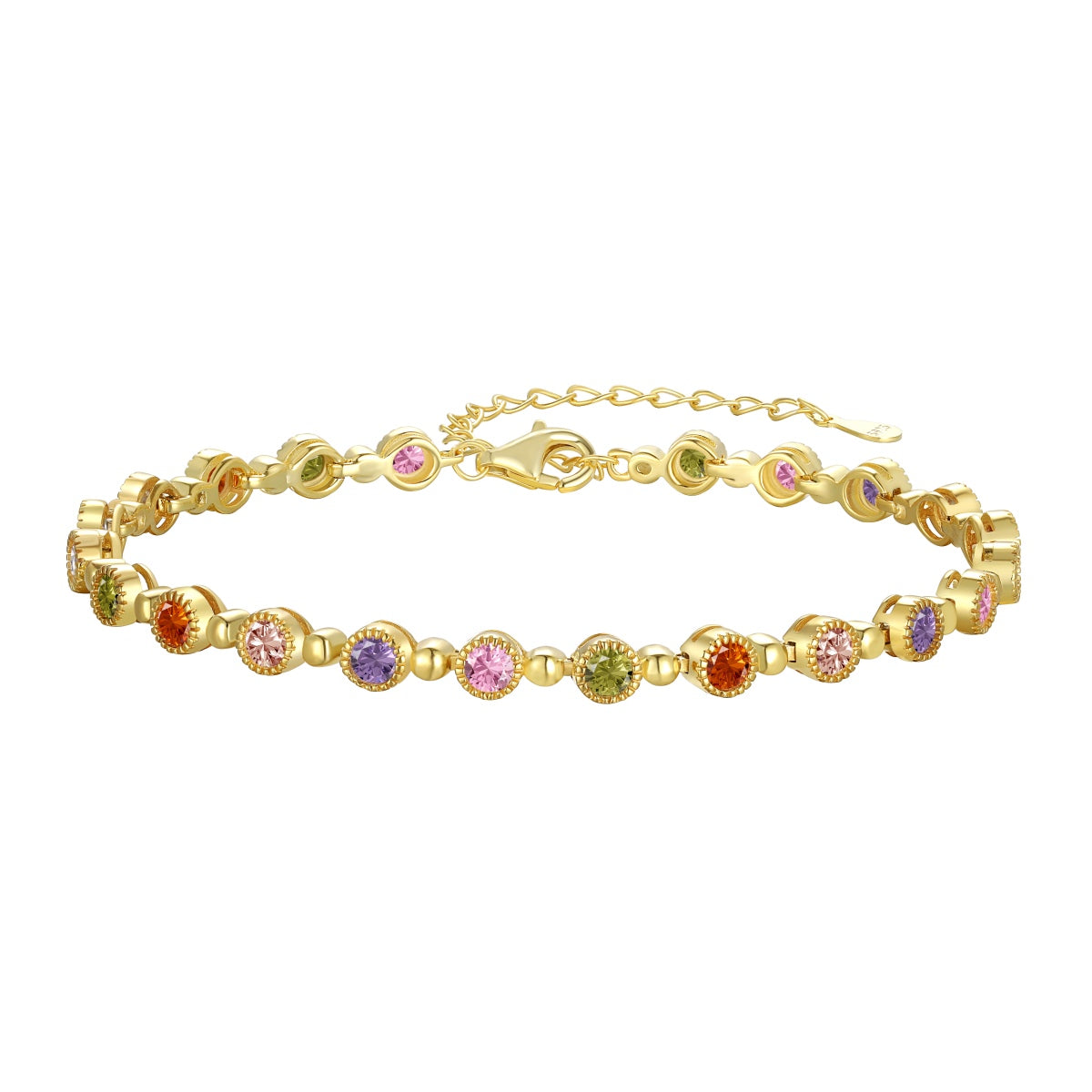 [Kincade Jewelrys]Sparkling Exquisite Round Cut Party Bracelet