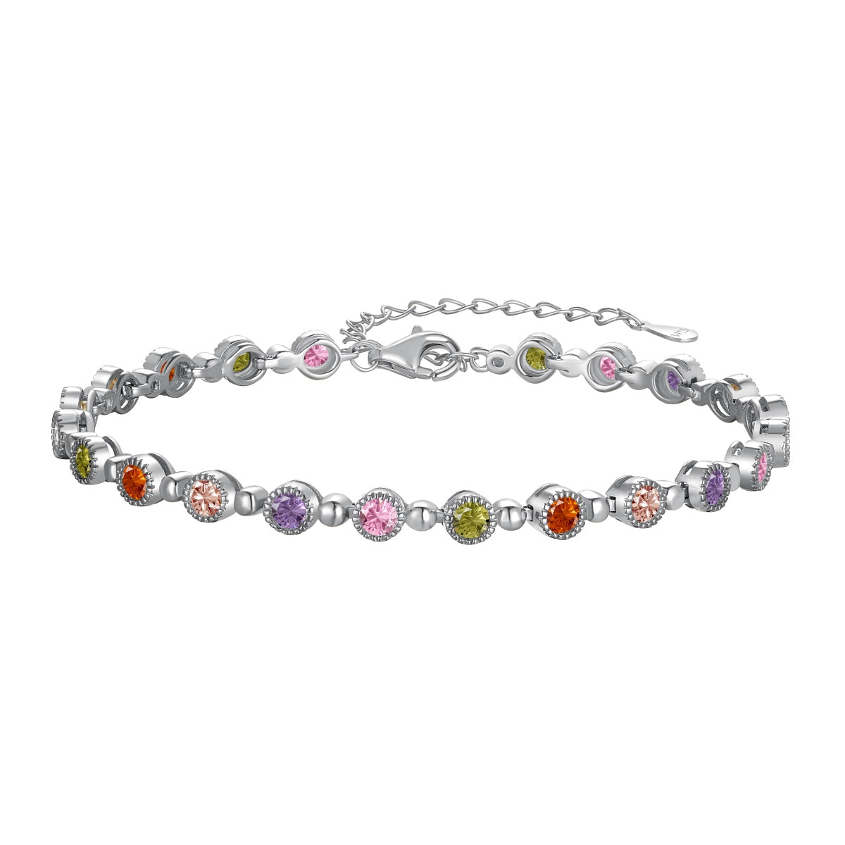 [Kincade Jewelrys]Sparkling Exquisite Round Cut Party Bracelet