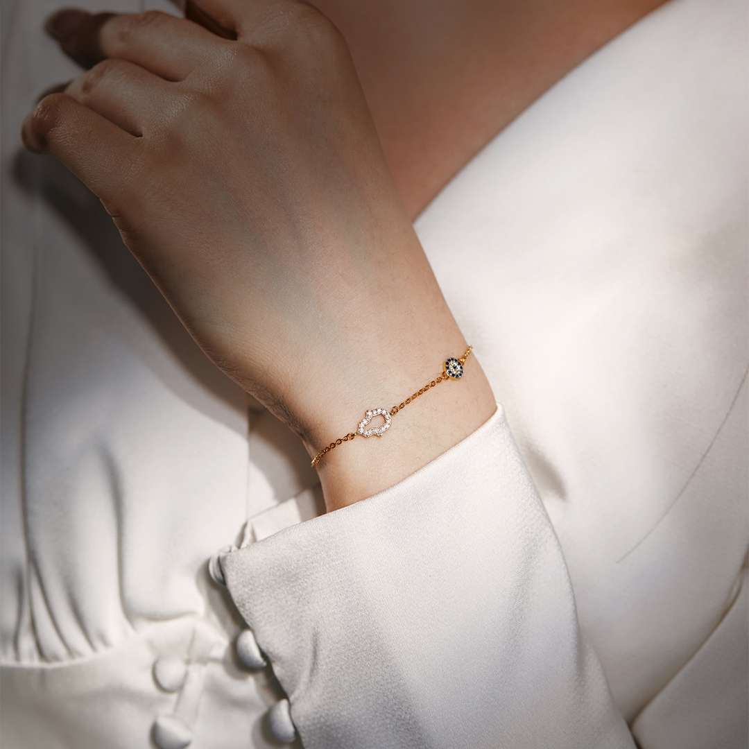 [Kincade Jewelrys]Gost Shape & Round Shape Necklace