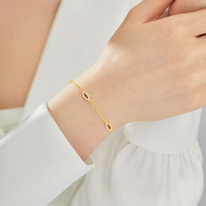 [Kincade Jewelrys]Evil Eye Shape Pendent Necklace