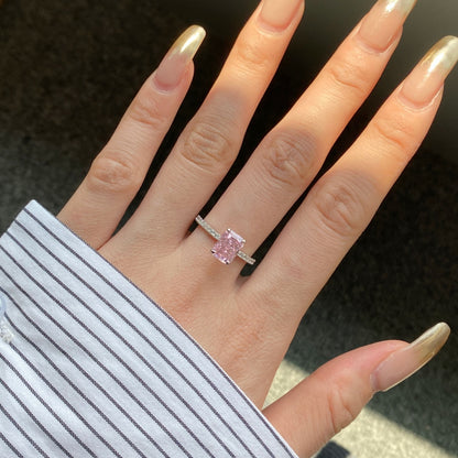 [Kincade Jewelrys]2.0 Carat Dazzling Sparkling Radiant Cut Party Ring