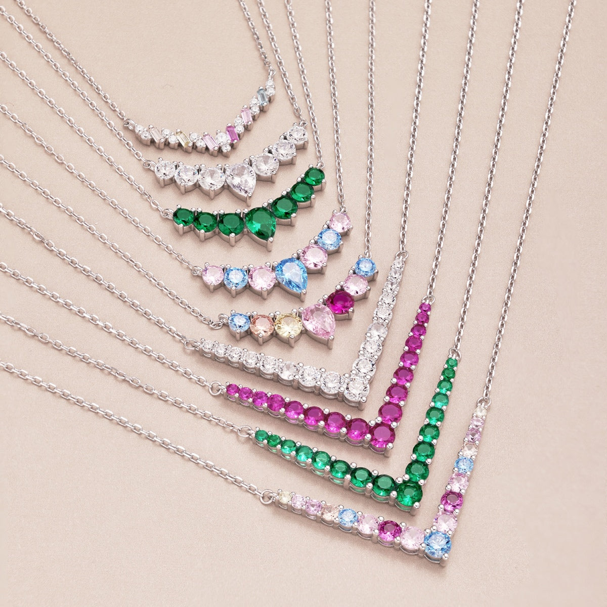[Kincade Jewelrys]Dainty Colorful Heart Necklace