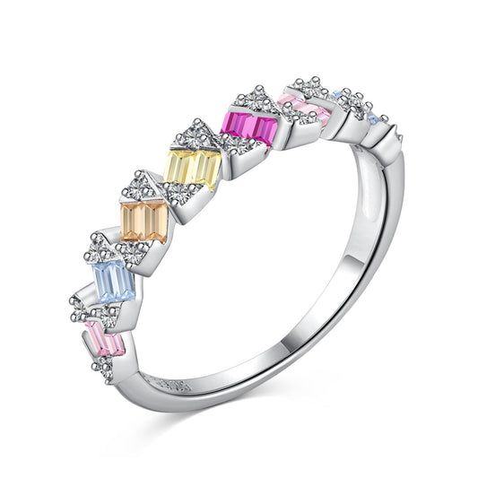 [Kincade Jewelrys]Delicate Vibrant Emerald Cut Daily Ring