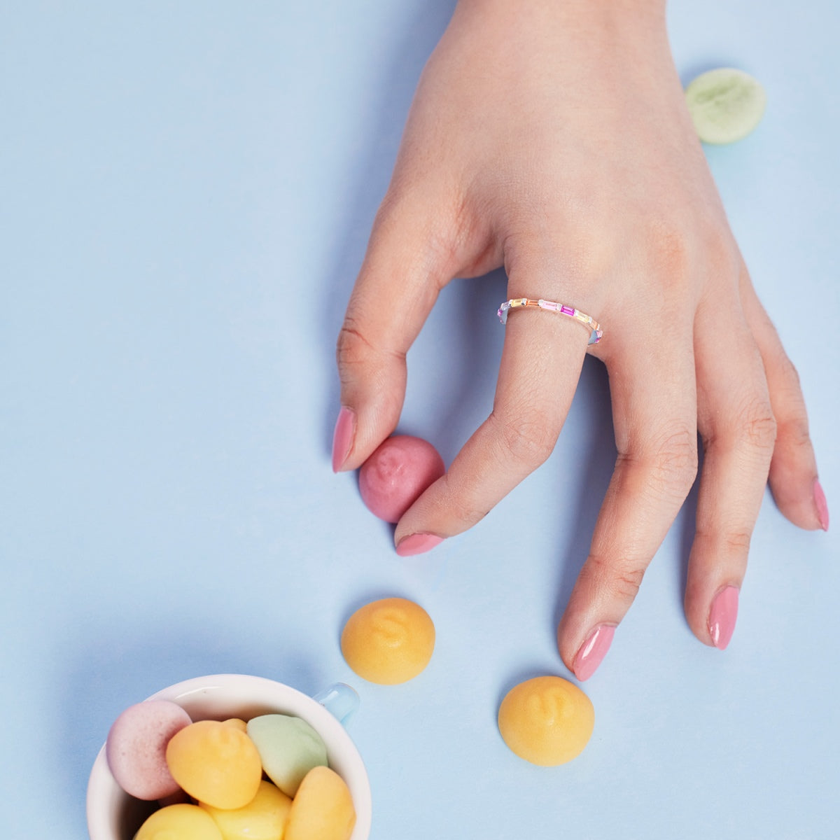 [Kincade Jewelrys]Lively In Shades Elegant Radiant Cut Daily Ring