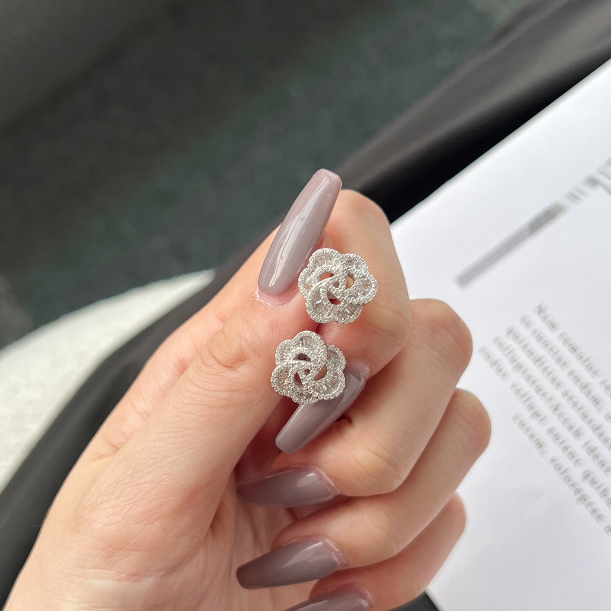 [Kincade Jewelrys]Exquisite Flower Shape Daily Earrings