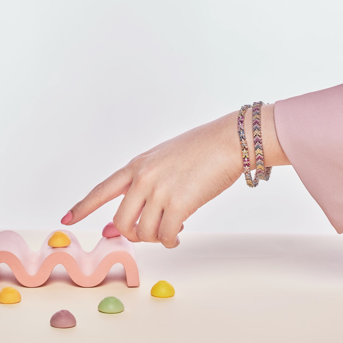 [Kincade Jewelrys]Ornate Sparkling Round Cut Party Bracelet