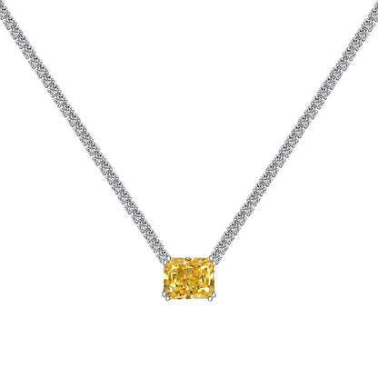 [Kincade Jewelrys]4.0 Carat Elegant Radiant Cut Necklace