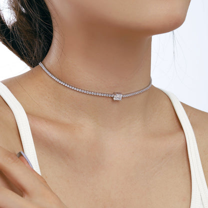 [Kincade Jewelrys]2.0 carat Ornate Emerald Cut Necklace