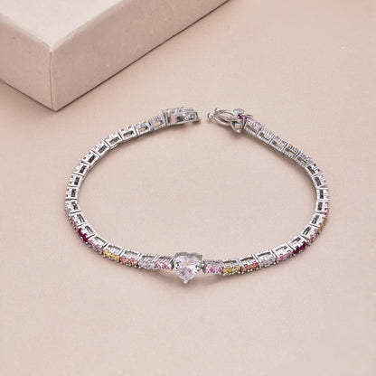 [Kincade Jewelrys]Delicate Romantic Heart Shape Lover Bracelet