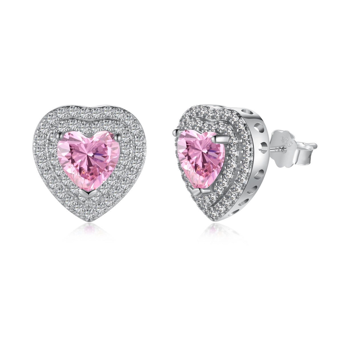 [Kincade Jewelrys]Dazzling Heart Shape Lover Earrings