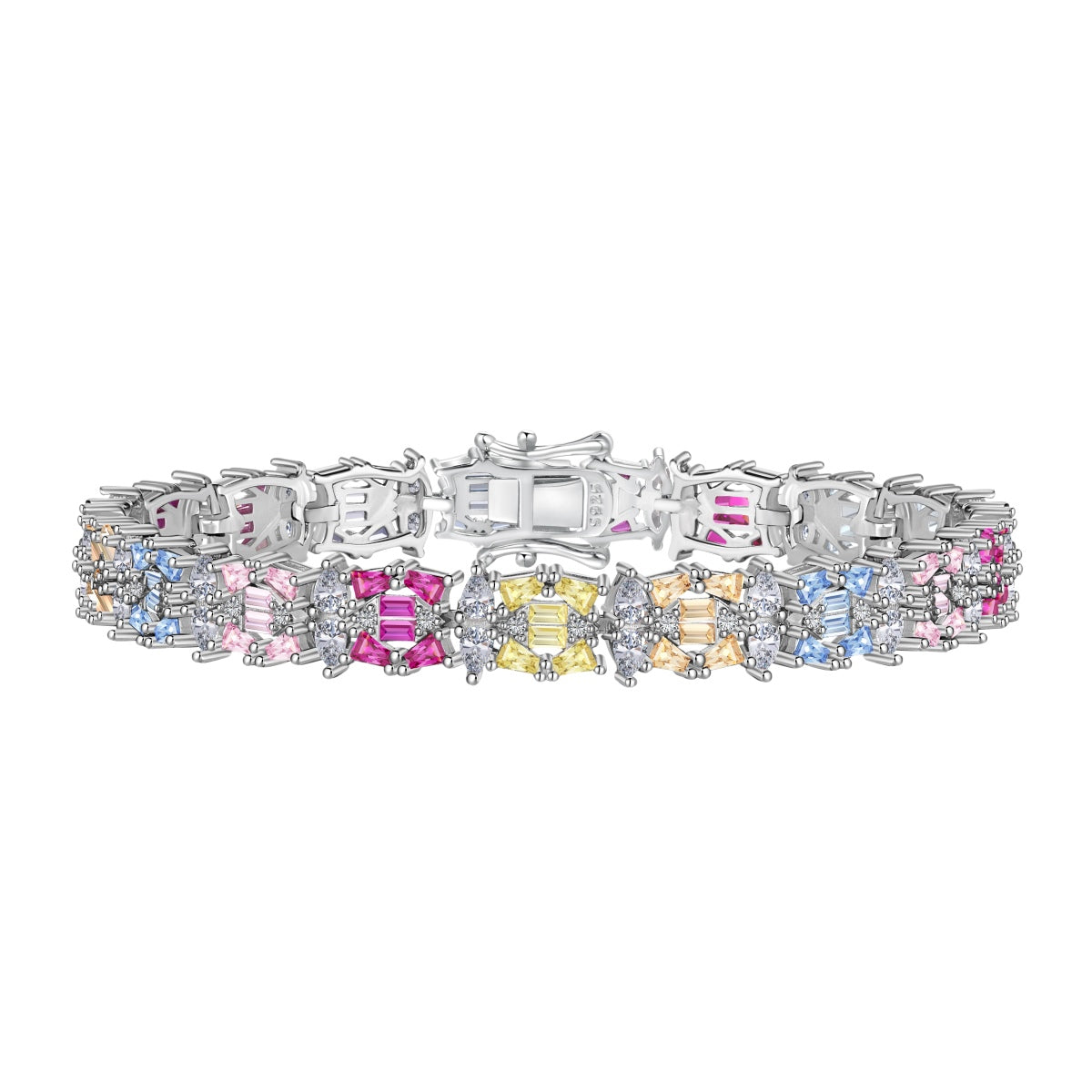 [Kincade Jewelrys]Delicate Colorful Multi Cut Party Bracelet