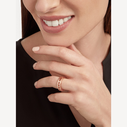 [Kincade Jewelrys]ZERO 1 ONE-BAND WITH OPENWORK LOGO SPIRAL RING