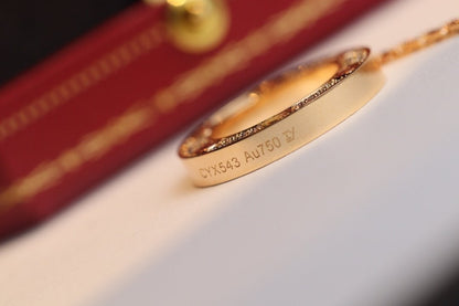 [Kincade Jewelrys]LOVE NECKLACE ADJUSTABLE ROSE GOLD