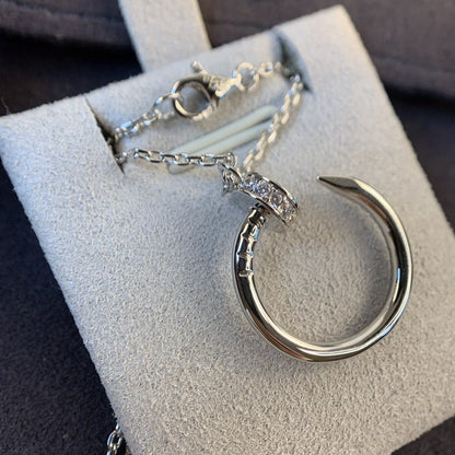 [Kincade Jewelrys]JUSTE NECKLACE SILVER DIAMONDS