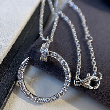 [Kincade Jewelrys]JUSTE NECKLACE SILVER DIAMONDS